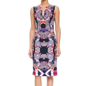 ETRO dress size EUR 40 (SZ 4 6 small in US) paisley Sheath Sleeveless Luxury
